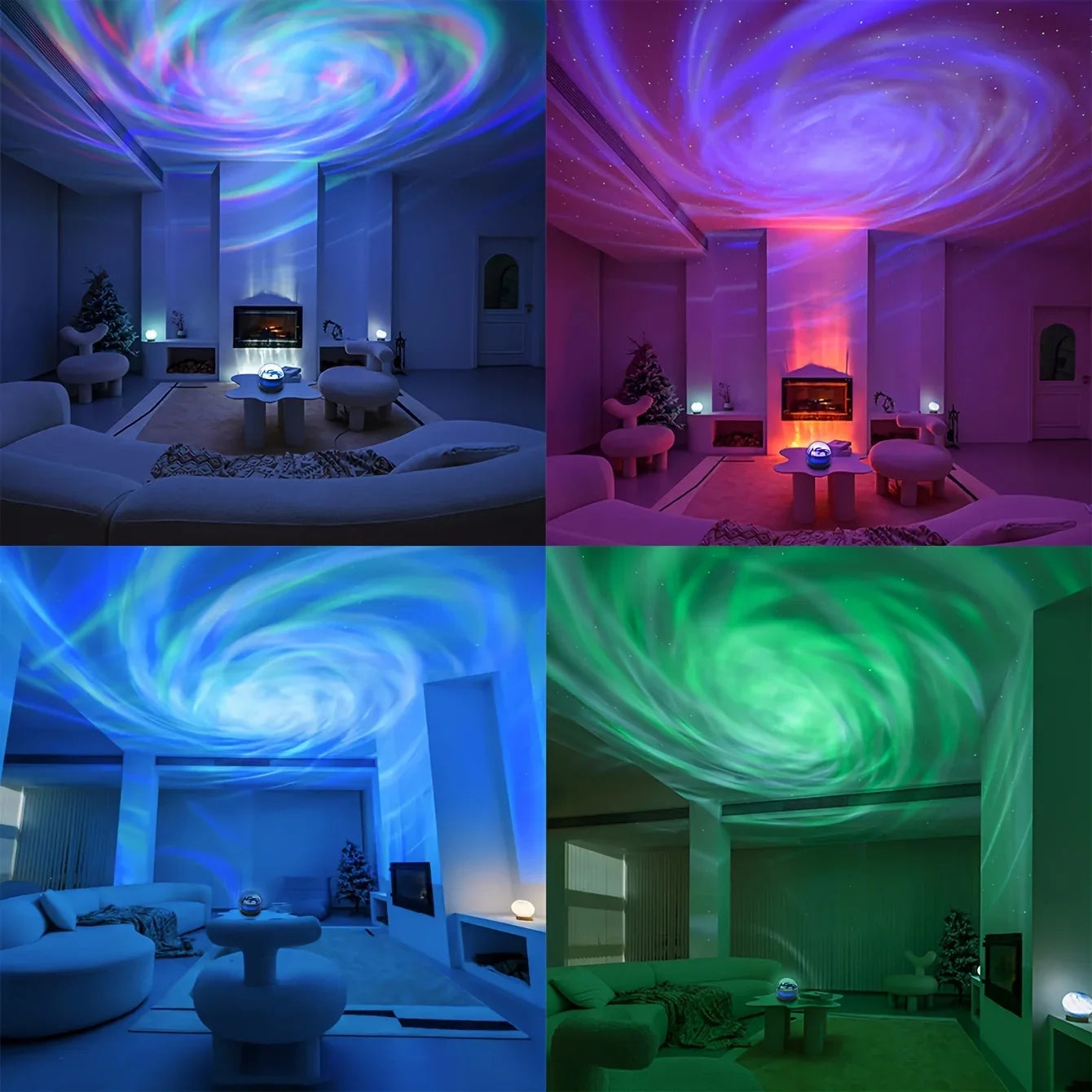 Projecteur Galaxie LED 360° – Ciel Étoilé, Nébuleuse Multicolore & Télécommande Sans Fil