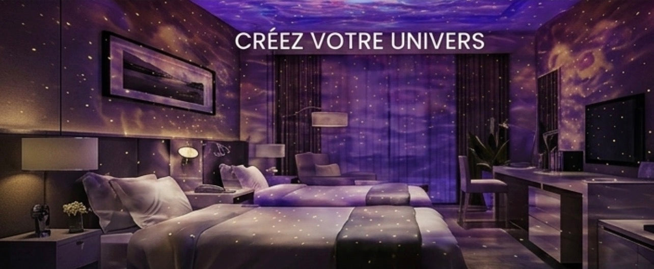 Projecteur Galaxie LED 360° – Ciel Étoilé, Nébuleuse Multicolore & Télécommande Sans Fil