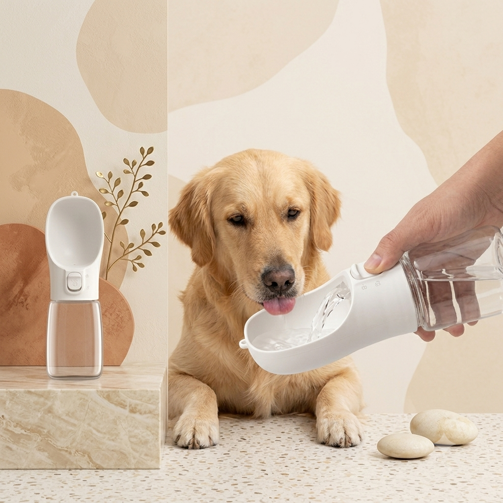 Gourde Portable pour Chien Anti-Fuite™ | Hydratation Facile en Promenade