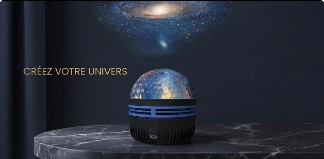 Projecteur Galaxie LED 360° – Ciel Étoilé, Nébuleuse Multicolore & Télécommande Sans Fil