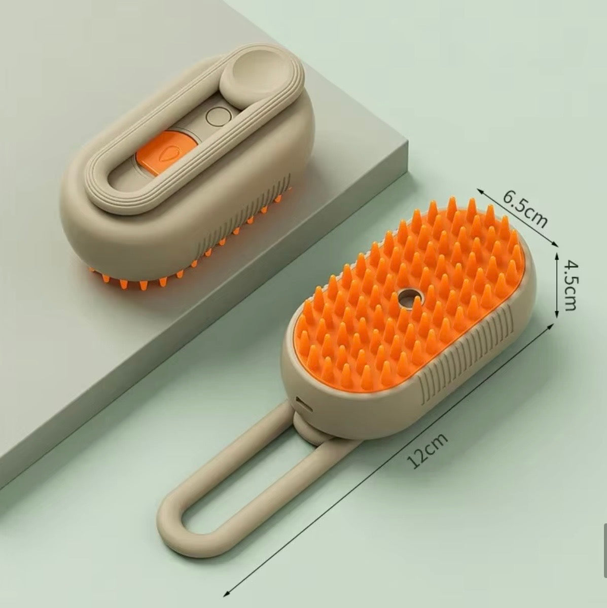 Brosse Anti-Poils Auto-Nettoyante 3-en-1 pour Chien & Chat – Brosse Vapeur, Peigne Massage et Élimination des Poils Morts