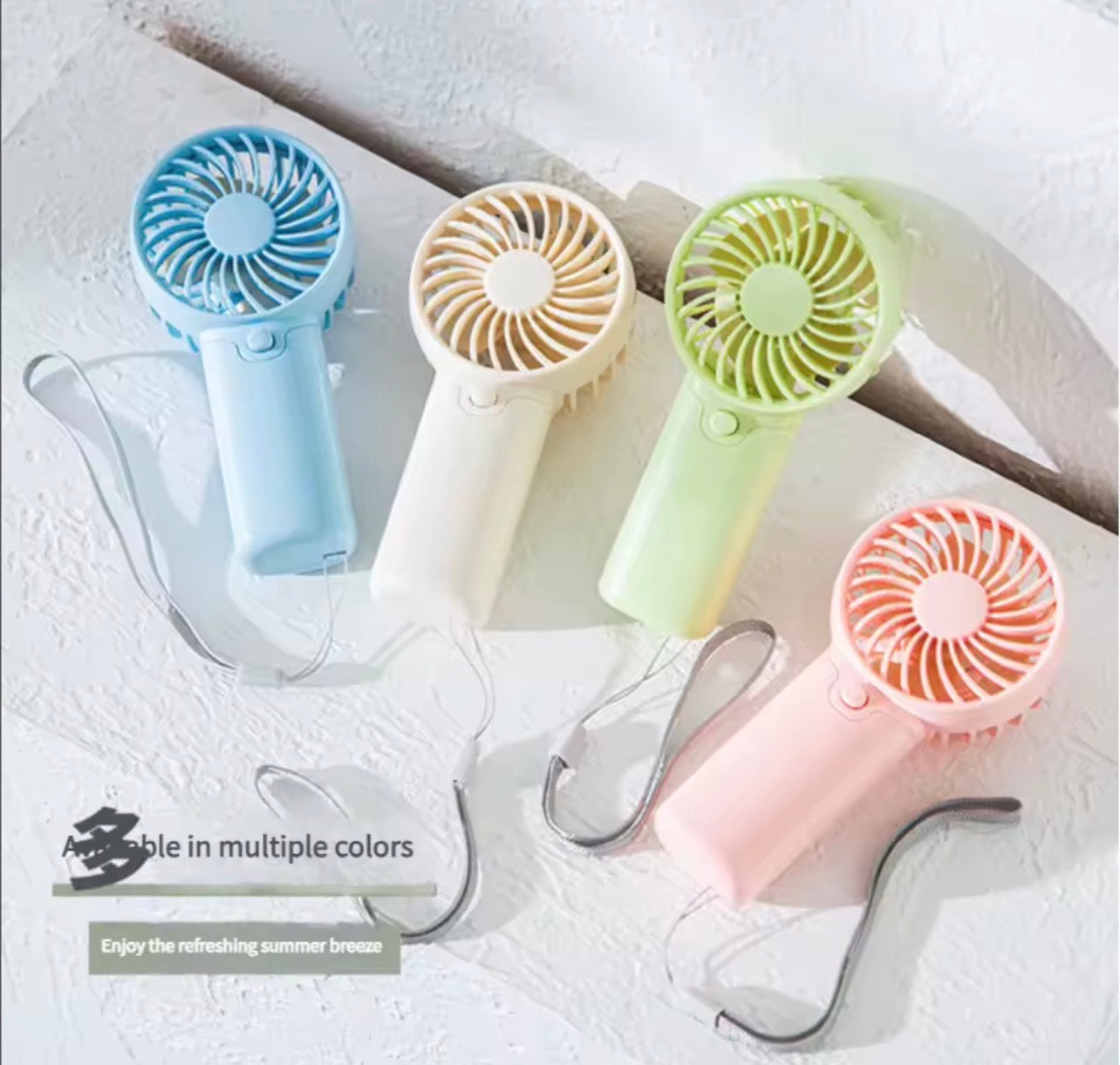 Dites Adieu à la Chaleur – Mini Ventilateur Portable Rechargeable Ultra Léger