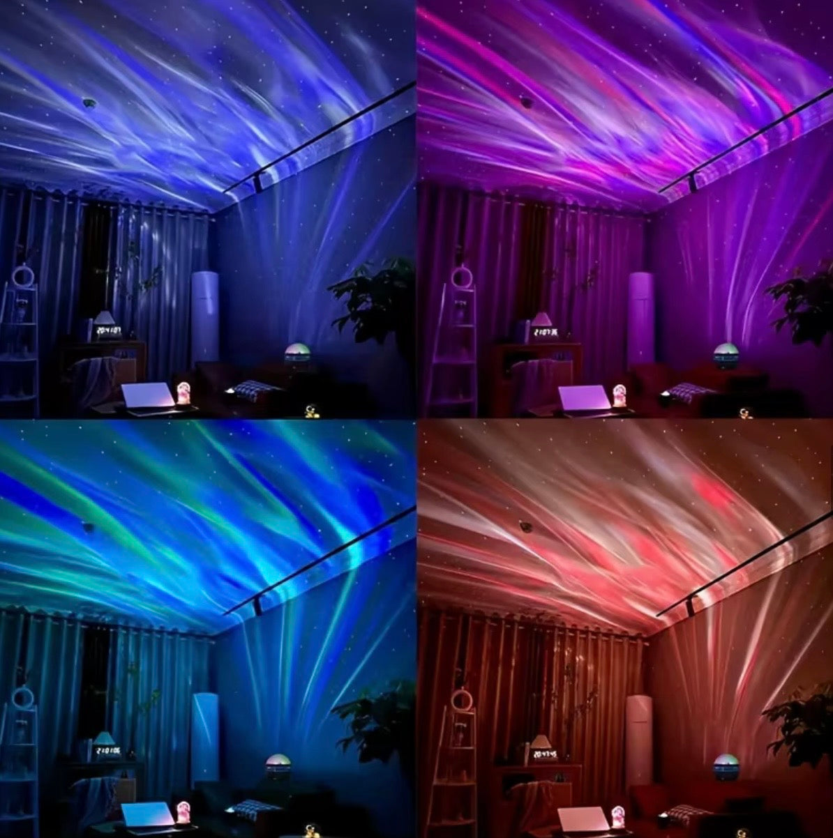 Projecteur Galaxie LED 360° – Ciel Étoilé, Nébuleuse Multicolore & Télécommande Sans Fil