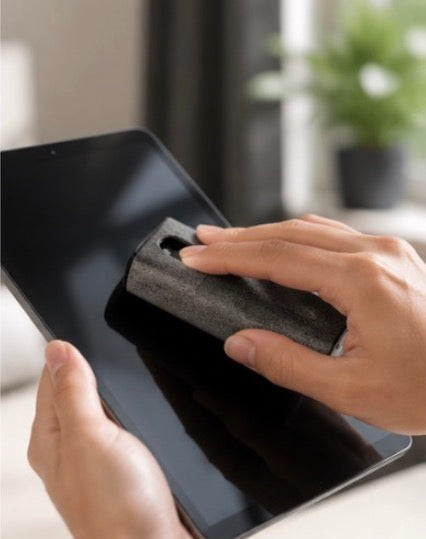 SprayClean™ – Nettoyeur d’Écran 2-en-1 Portable avec Microfibre Intégrée