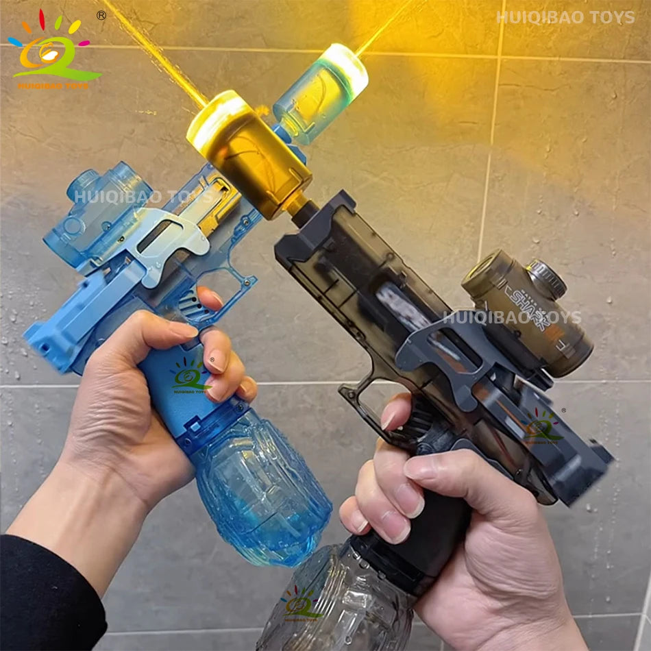 Pistolet à Eau Électrique Lumineux à Grande Capacité – Effet "Souffle de Feu"🐉