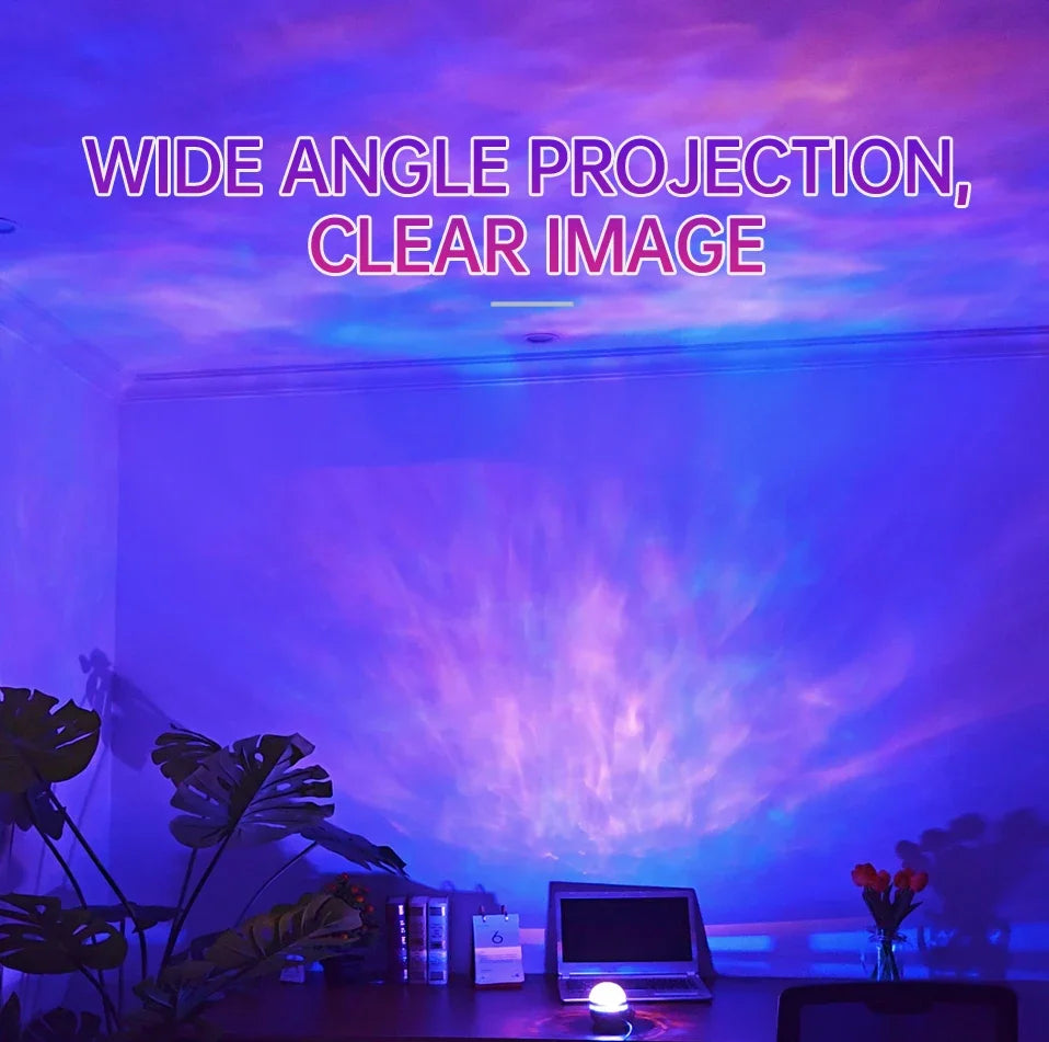 Projecteur Galaxie LED 360° – Ciel Étoilé, Nébuleuse Multicolore & Télécommande Sans Fil